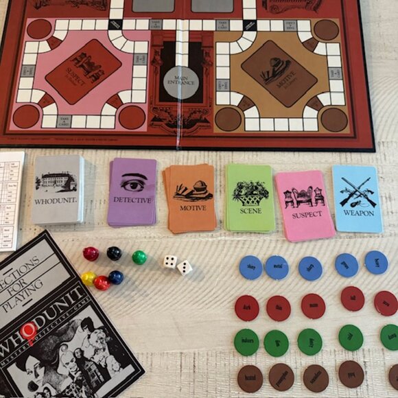 Vintage, rare 1985 Selchow & Righter Whodunit Mystery Detective Game - Picture 7 of 12